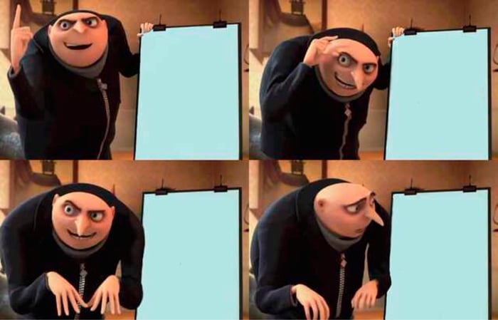 Gru's Plan meme about Golde