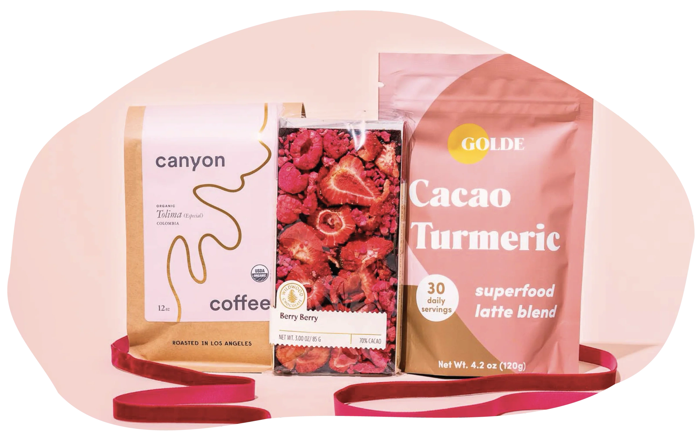 Canyon x Golde kit: coffee, chocolate and Cacao Turmeric Latte Blend